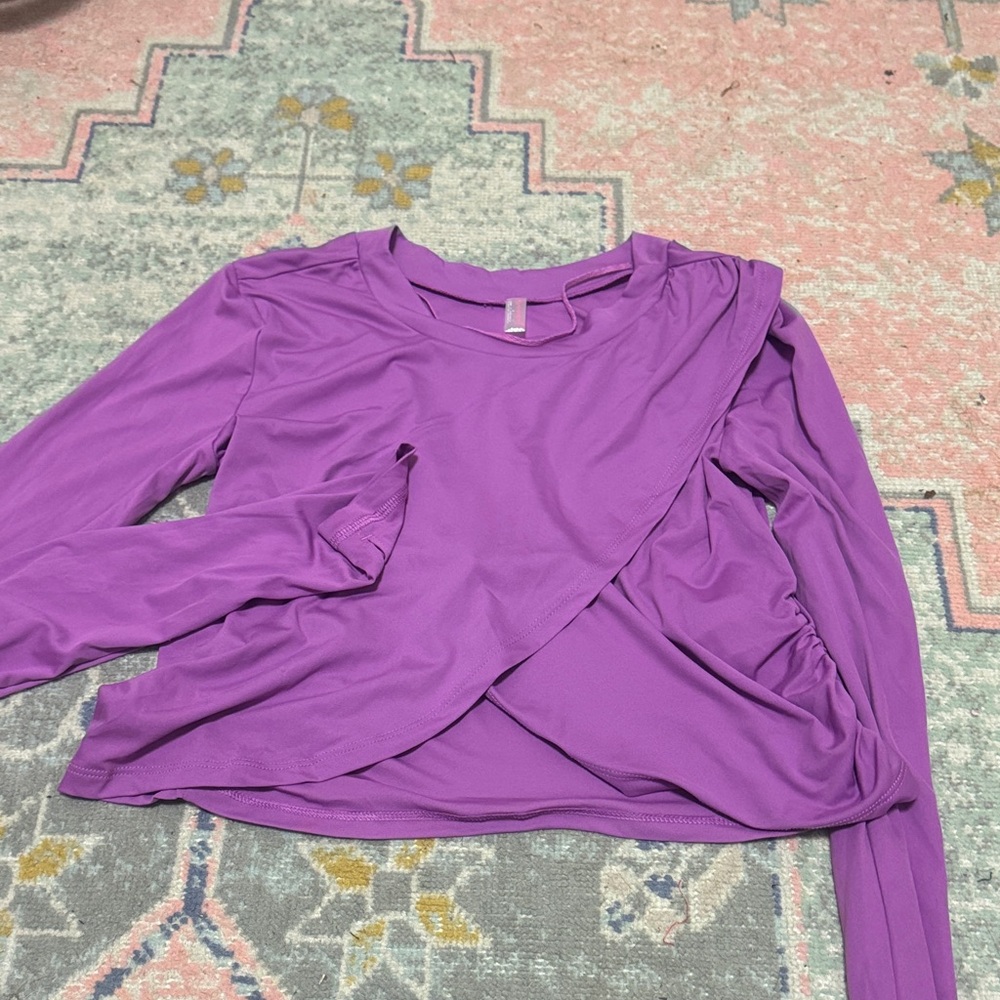 FP Movement by Free People Long Sleeve Purple Top